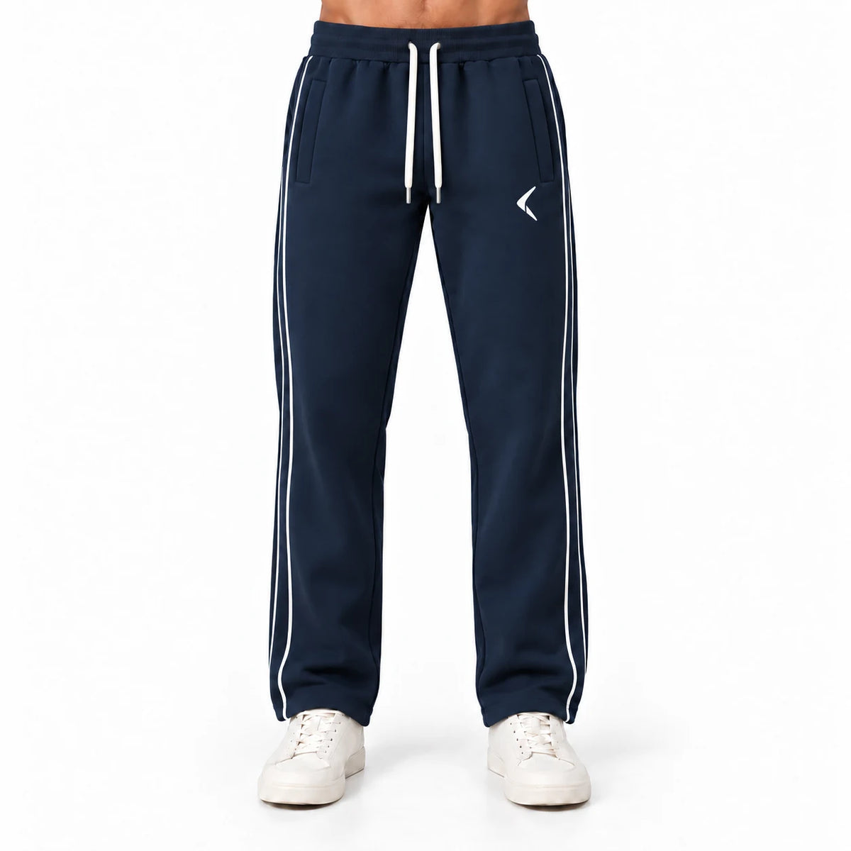 Men's Everyday Activewear Set - Sand Cream & Navy - View 6